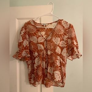 Madewell sunflower top
